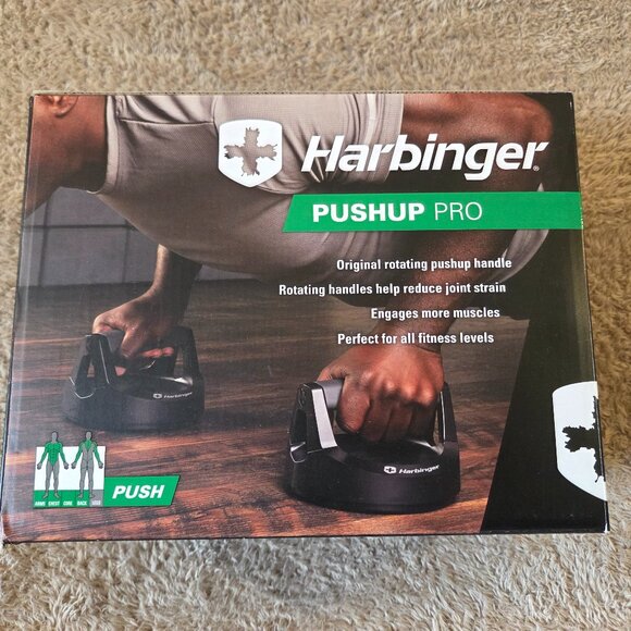 Harbinger Pushup Pro rotating handles, like new - Picture 2 of 5